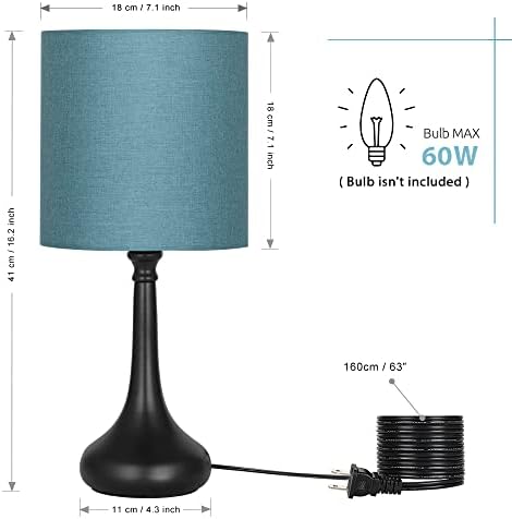 Lâmpadas de mesa Conjunto de 2 luminárias de cabeceira de cabeceira de cabeceira de mesa de mesa moderna 2 pacote com base