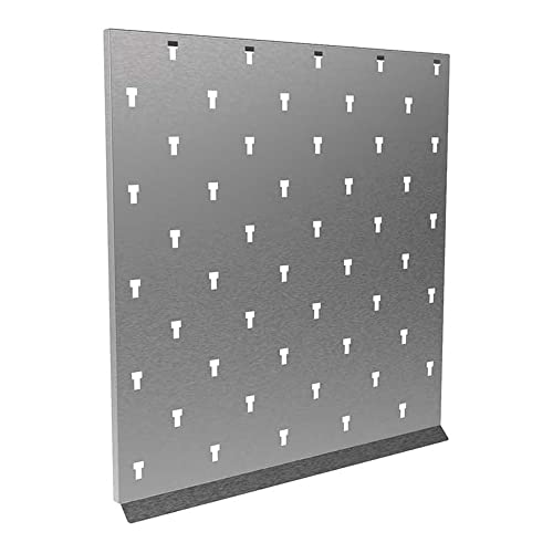 Inter Dyne B3030 Barron B Pegboard Secying Rack com 50 pinos, 30 altura, 30 Largura, aço inoxidável