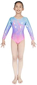 Laraçolas de ginástica Zizi para meninas Sparkle Sparkle colorido da dança de arco-íris atléticos de 2 a 11 anos