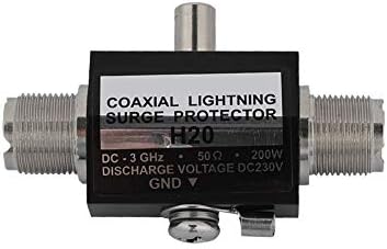 Homeriy Coaxial Lightning Arrestor 200W Protetor de Lightning Surge MJ-MJ Todos