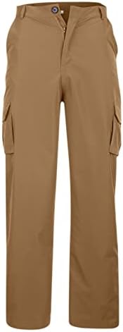 Calças de carga Jorasa para homens em forma de carga esticada calça de trabalho casual sólido calças leves com calças leves com bolso
