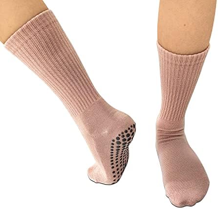 Meias de ioga NGT Sock de ciclismo 2 pares não deslizantes de meias de fitness anti-esquisitos para homem e mulher （verde+amarelo)