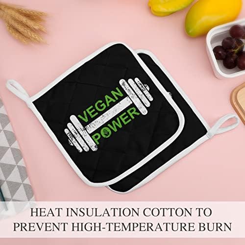Suportes veganos halteres halteres 8x8 PADs quentes resistentes ao calor Proteção de desktop para cozinhar Conjunto de 2 peças