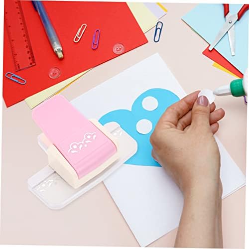 STOBOK Office Crafts Favors Paper White Reutilable for Diy Kids Planner Mini Puncador Punchamento Manual de festas Manual de festas Puncos de criação de artesanato redondo Arts Scrapbooking Card Card de ferramentas