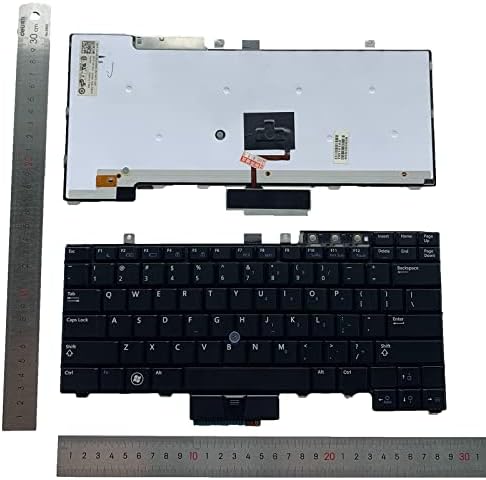 Layout dos EUA para substituição do laptop Tiugochr com luz de fundo com teclado apontador para Dell Latutude E6400 E6410 E6500 E6510 E5410 E5510 E5400 E5500 Precisão M2400 M4400 M4500 989J7 NSK-DB303