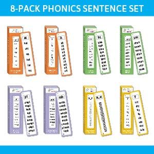 Phonics 1.128 Phonics Freat Cards - ensina a leitura de 94 livros fonéticos fáceis - vogais curtas e longas, misturas, digreraphs
