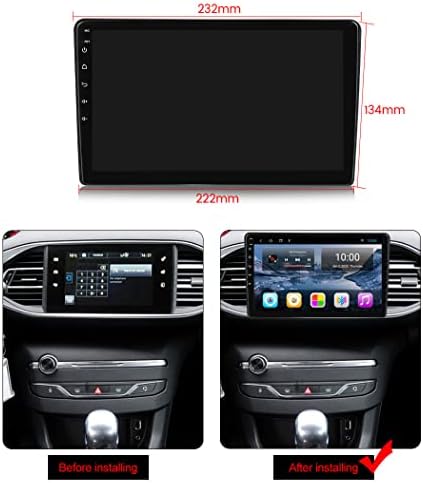 Roverone Car Radio GPS para Peugeot 308 T9 308S 2013 2014 2015 2017 com Android Multimedia Player Navigation estéreo