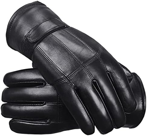 TJLSS Luvas de inverno masculinas Super quentes luvas de motocicleta masculinas masculinas para homens de pele grossa