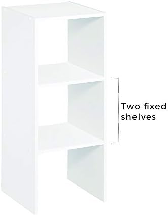 Closetmaid 8953 Organizador vertical de 31 polegadas empilhável, branco