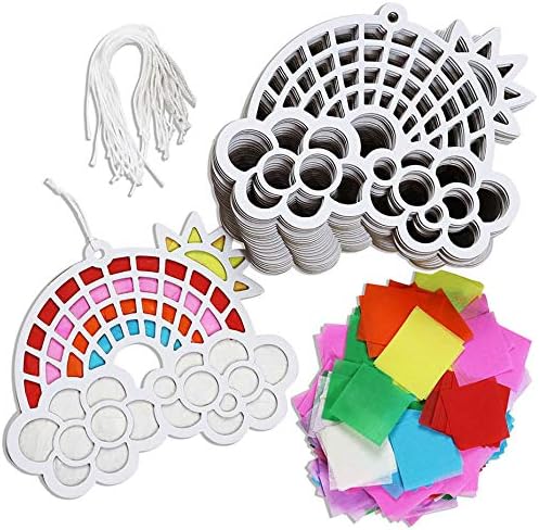 24 Pack Diy SunCatcher Paper Crafts