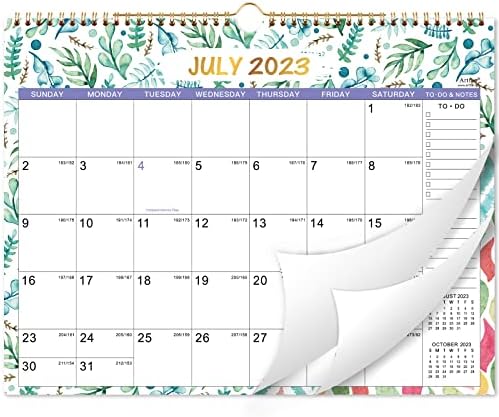 2023-2024 Calendário de parede-Calendário 2023-2024, julho. 2023 - dezembro. 2024, 18 calendário mensal com papel grosso, 15 x