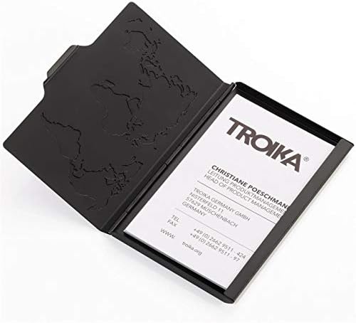 Troika Black Global Card Case Aluminium