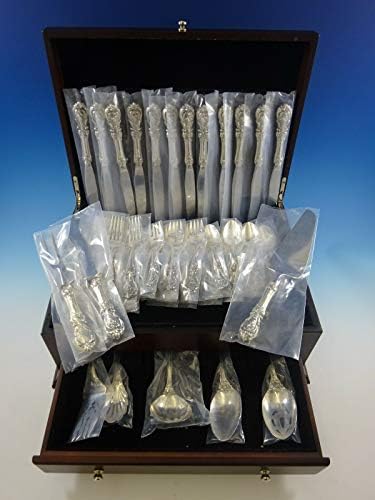 Francis I por Reed e Barton Sterling Silver Flablue para 12 Serviço 56 PCs