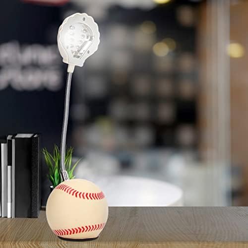 Lâmpadas de mesa, lâmpada de mesa LED de estilo de beisebol USB portátil portátil conveniente lâmpada de ganso com faixa