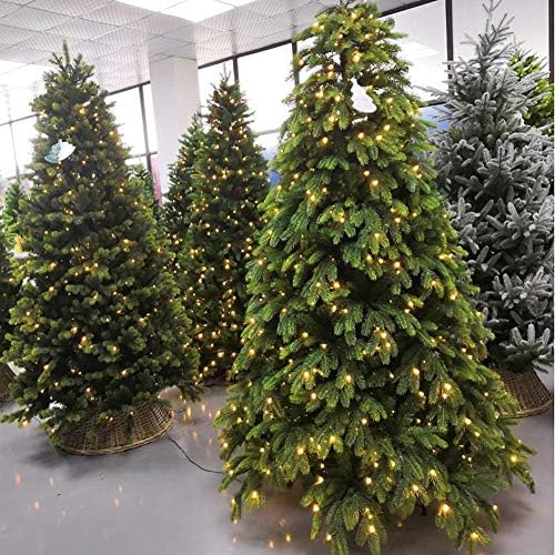 Árvore de Natal 200 luzes LEDs Metal Stand Easy Assemble Perfect Natal Decor Premium articulou Spruce Xmas Tree