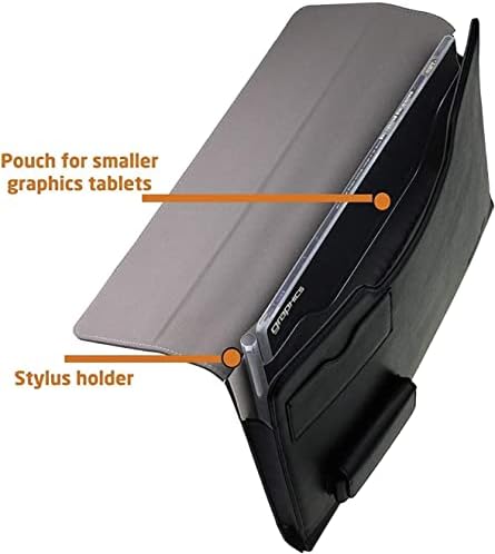 Caixa de fólio de tablets de couro Broonel - Compatível com tablet magia MAGIC MAPED LCD