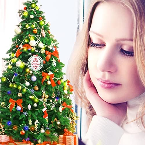 Presente de ornamento de Natal de Chef Elegante para Filha- Melhor Filha Ever- Natal Festas Celebração Decoração Presente