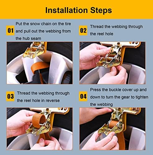 Cadeias de neve Anti Skid Pneus Correntes de pneus universais Cadeias de tração de emergência Universal Correntes