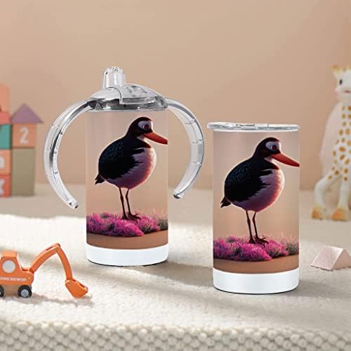 Copo engraçado com canudinho de pássaro - copo fofo de bebê com canudinho - lindo copo com canudinho
