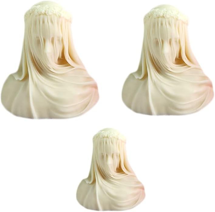 FOGUN VELADA LADY CANDLE EPOXY MOLD FEMAN FEMANE BURSA ANTIGO BUSTO ESTÁTUA DE ESTÁTUDA DE ESTÁTIA DE MULHER CORPO RESINA DE SILFONE