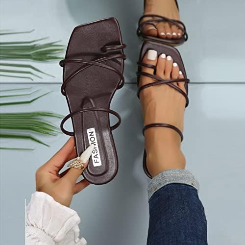 Sandálias femininas anti-deslizamento chinelos de chinelos confortáveis ​​femininos tamanhos de pluses de verão