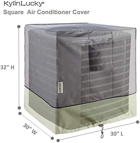 Tampa do ar condicionado de Kylinlucky para unidades externas - as capas CA se encaixam em até 30 x 30 x 32 polegadas
