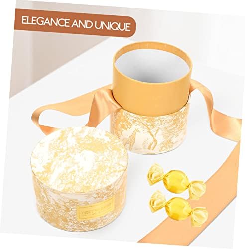 Hanabass Box Supplies Goodie Delicate Candies Favors Presente de embrulho de biscoito envelhecimento de papel de mesa de champanhe