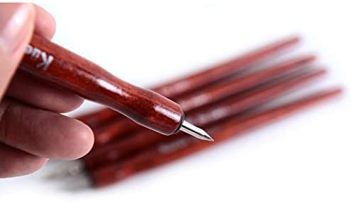 SIPLIV Redwood Professional Manga Pen Dip Pen Conjunto de caneta Kit de pintura em quadrinhos de desenho animado - 5 pcs