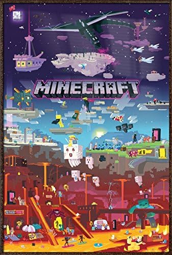 Poster Stop Online Minecraft The World Beyond - Poster/impressão para jogos