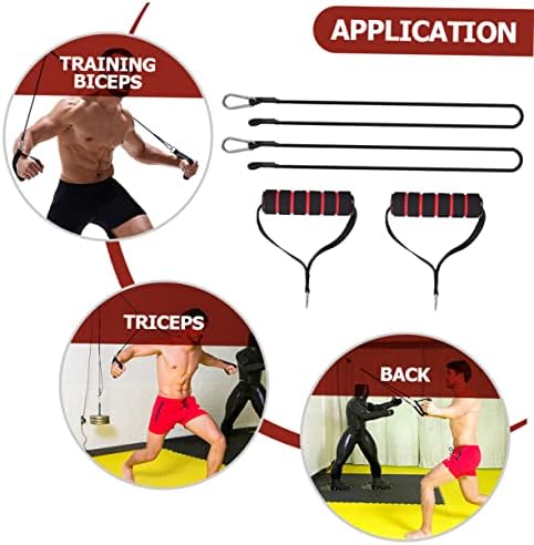 Besportble 1 Definir puxador de bíceps lida com o exercício de ginástica Máquinas de remo de treino de ginástica