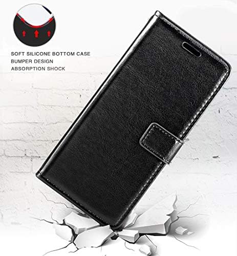 Capa de carteira de Shantime LG K10, capa premium de capa magnética de couro PU com suporte de cartão e kickstand para