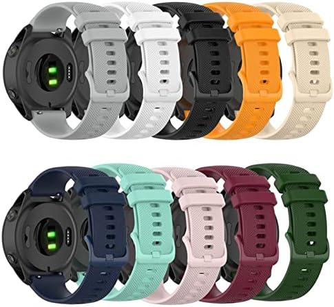 SNKB 20 22mm Redução rápida Silicone Watch Band Strap for Garmin Forerunner 745 Smart Watch Watch Strap Strap