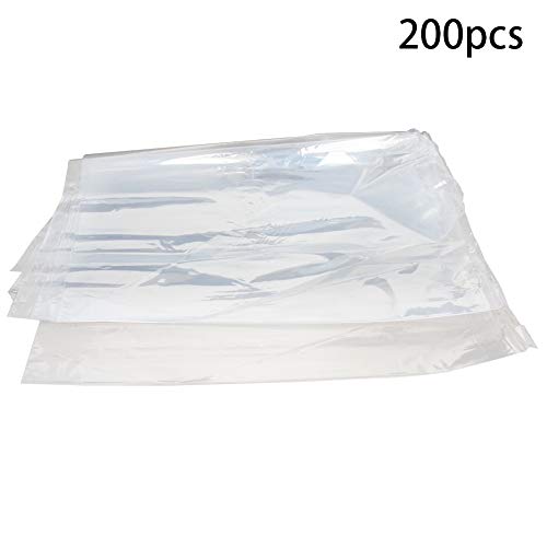 Bettomshin 200pcs POF Sacos de embrulho de encolhimento de calor, 13,78 x 9,84 polegadas, L x W Whrinkable embalagem sacos de embalagem transparentes para brindes de brindes de bricolage