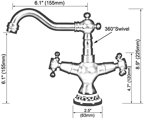 Torneiras de bacia misturador de banheiro antigo misturador duplo manípulo de banheiro de banheiro único de bronzeamento