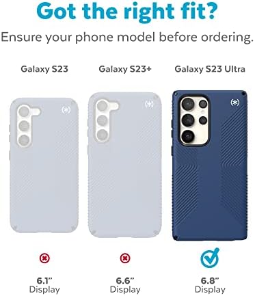 Speck Products Presidio 2 Grip Case se encaixa em Samsung Galaxy S23 Ultra, Bronze Cinza/Legal de Carvão/Legal/Branco