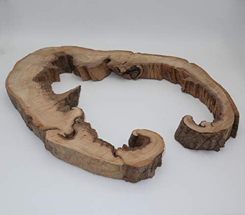 Laje de madeira de faia de borda ao vivo, para estrutura de espelho ou relógio de mesa epóxi e assim por diante, 59cm