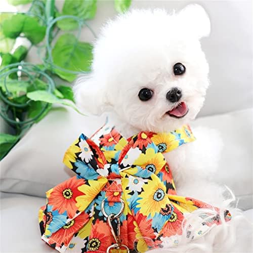 Vestido de estimação de pet houkai vestido de verão roupas de cachorro roupas de cachorro com cintos