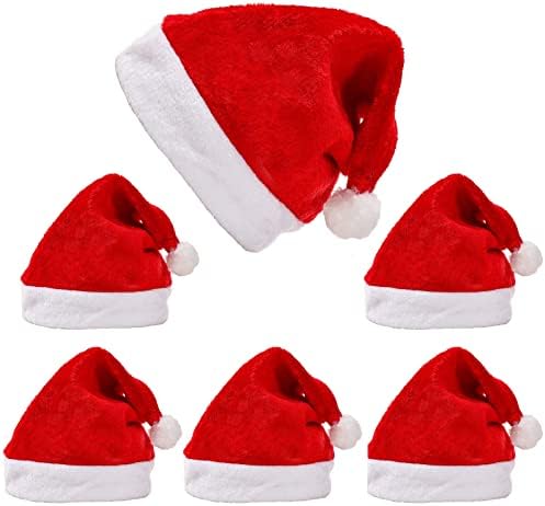 Hat de Papai Noel para adultos, grandes trajes de Papólago vermelho para homens para homens/mulheres de Natal/desempenho/férias/festas
