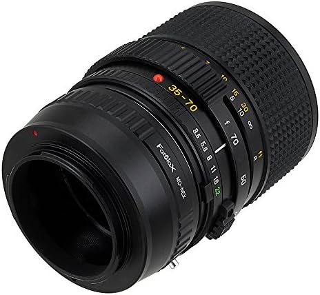 Adaptador de montagem da lente Fotodiox, lente Minolta MD/MC/SR Rokkor para a câmera Sony Alpha Nex E-Mount, se encaixa