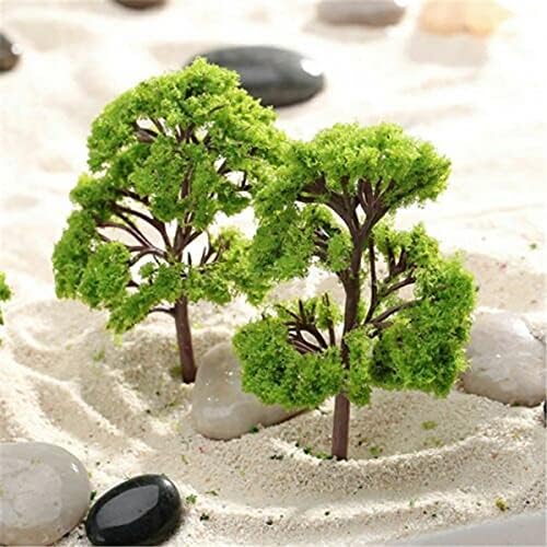 JWEEMAX 10PCS Modelo árvores, cenários de criação de árvores falsas para artesanato DIY