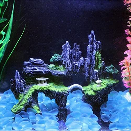 N/A Fish Tank Rockery Stone Aquarium Decoration Acessórios Resina Simulação de Arte Paisagem Montanha Ornamento de Pet Supplies