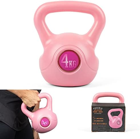 Phoenix Fitness Vinyl Kettlebell 2kg, 4kg, 6kg, 8kg, 10kg, 12kg, 16kg, 20kg - chaleira pesada para o equipamento de ginástica