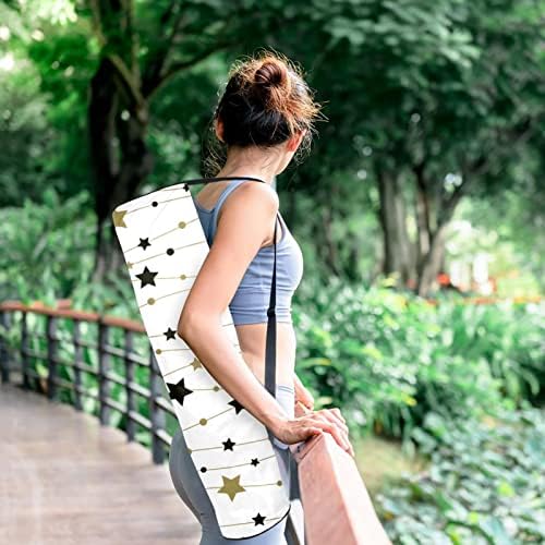 Padrão sem costura com Stars Yoga Mat Carrier Bag com alça de ombro de ioga bolsa de ginástica bolsa de praia