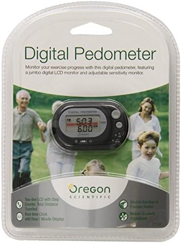 Oregon Scientific PE320 Pedômetro digital com calculadora de distância, preto