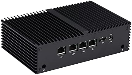 Inuomicro 5G Mini PC G6412L4 Intel Celeron J6412, até 2,6 GHz 8GB DDR4 256GB SSD, 4 LAN, Ponto de Firewall do roteador