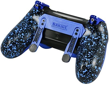 PS4 Elite Controller Touch Soft Blue Chrome Custom com remos, paradas de gatilho. Equipamento classificado em nível profissional. Torneio aprovado e legal! Para jogos FPS, COD WW2, Fortnite, Destiny, Black Ops
