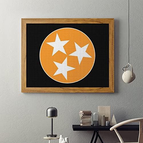 Bandeira do Tennessee 5D Diamante Kits de pintura com quadro DIY Números artesanais Acessórios de cristal para artistas