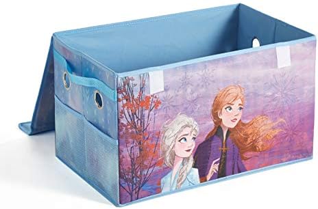 Ideia Nuova Disney Frozen 2 Mini Belra de armazenamento de brinquedos para crianças dobráveis, durável com tampa