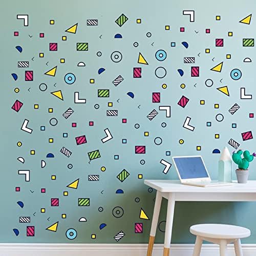 Adesivos irregulares geométricos criativos da sala de estar da sala da janela de decoração de decoração de adesivos de parede