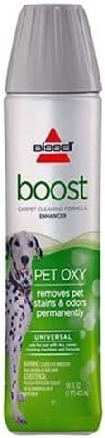 Bissell 16131 Fórmula Oxy Boost Oxy para limpeza de tapetes e eliminação profissional de urina de animais de estimação com xampu de limpador de carpetes Oxy e Febreze 48 onça